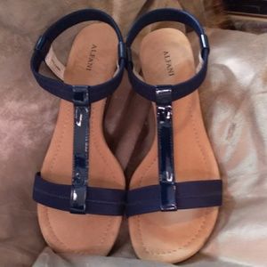 Women's Navy Blue Alfani Sandal Pumps